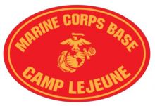 Magnet-Marine Corps Base Camp Lejeune Oval